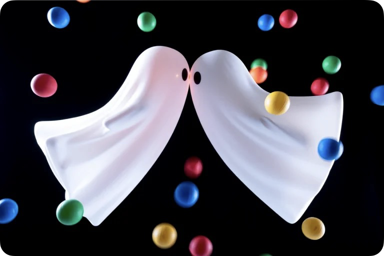 Ghosts Kissing Diagram